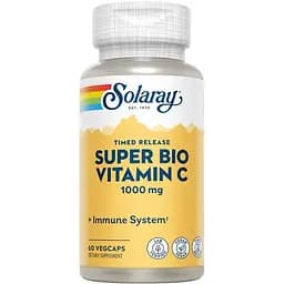 Витамины и минералы Solaray Super Bio Vitamin C Timed Release 60 вегакапсул