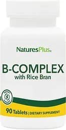 Вітаміни та мінерали Natures Plus B-Complex with Rice Bran, 90 таблеток