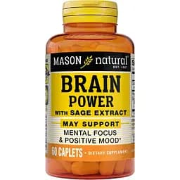 Комплекс для мозга Mason Natural Brain power with sage extract с экстрактом шалфея 60 каплет