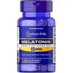 Мелатонін Puritan's Pride Melatonin 5 mg 120 таблеток