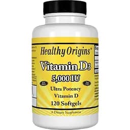 Вітамін D3 Healthy Origins Vitamin D3 5000 IU 120 капсул