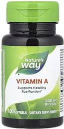 Вітаміни та мінерали Nature's Way Vitamin A 3000 mcg, 100 капсул