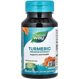 Куркума Nature's Way Turmeric премиум экстракт 500 мг 60 таблеток