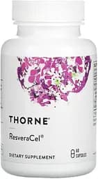 Натуральна добавка Thorne Resveracel, 60 капсул
