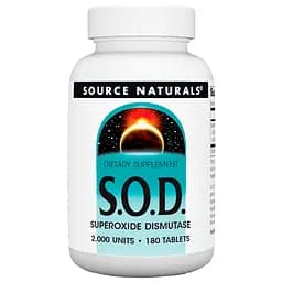 СОД ферменты Source Naturals SOD 235 мг 180 таблеток