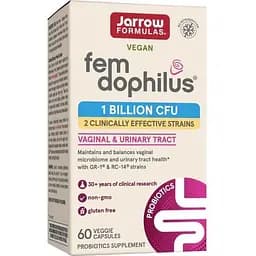 Пробіотики і пребіотики Jarrow Formulas Fem Dophilus 1 billion CFU 60 вегакапсул