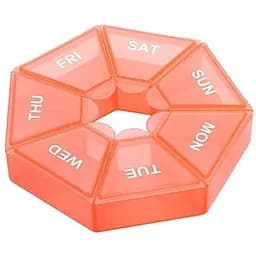 Таблетниця Semi 7Days Mini Pill Box Orange 8.3x8.3x2.5 см