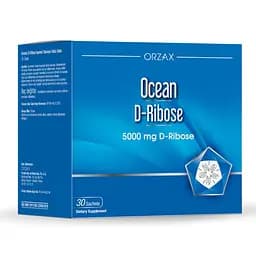 D-рибоза Orzax Ocean D-Ribose 5000 mg, 30 пакетиків для швидкого відновлення
