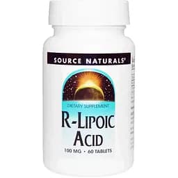 R ліпоєва кислота Source Naturals R-Lipoic Acid 100 мг 60 таблеток