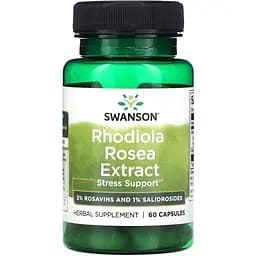Натуральна добавка Swanson Rhodiola Rosea Extract 60 капсул