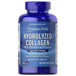 Препарат для суставов и связок Puritan's Pride Hydrolyzed Collagen 180 каплет