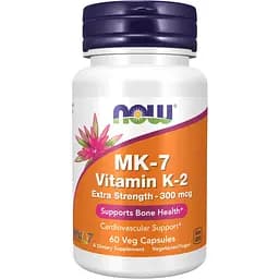 Вітаміни Now Foods Vitamin K2 MK-7 300 мкг 60 капсул
