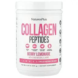 Колаген Natures Plus Collagen Peptides, 364 грам - Ягідний лимонад - мініатюра 1