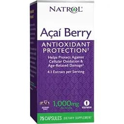 Натуральна добавка Natrol AcaiBerry 1000 mg 75 вегакапсул