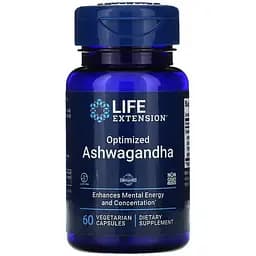 Натуральна добавка Life Extension Ashwagandha 60 вегакапсул