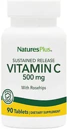 Вітаміни та мінерали Natures Plus Vitamin C 500 mg, 90 таблеток