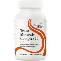Комплекс мікроелементів без заліза та міді Seeking Health Trace Minerals Complex II Iron&Copper Free 30 вегетаріанських капсул - мініатюра 2