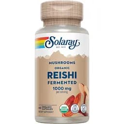 Ферментований гриб рейші Solaray Org Grown Fermented Reishi 1000 мг 60 капсул (2023-10-2147)