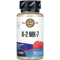 Вітаміни KAL K-2 MK-7 ActivMelt 100 мкг 60 пігулок