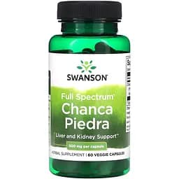 Натуральная добавка Swanson Full Spectrum Chanca Piedra 500 mg 60 капсул