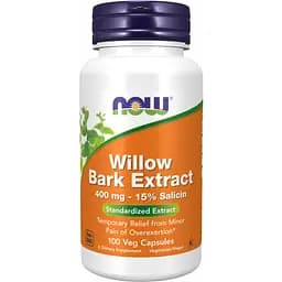 Кора верби Now Foods Willow Bark Extract 400 мг 100 капсул