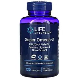 Жирные кислоты Life Extension Super Omega-3 120 капсул