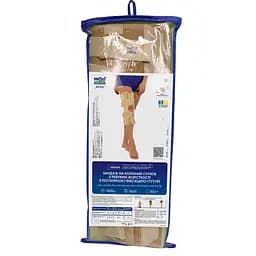 Бандаж на колінний суглоб MedTextile 6112 з ребрами жорсткості посилена фіксація (тутор) розмір XL/ХXL бежевий