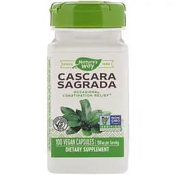 Каскара саграда Nature's Way Cascara Sagrada 350 мг 100 капсул