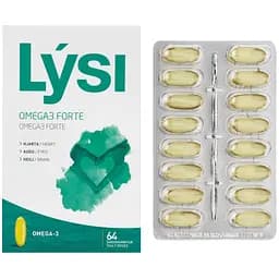 Омега-3 Lysi Forte капсули 1000 мг №64 3 упак. - мініатюра 3
