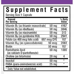 В-Комплекс 50 Bluebonnet Nutrition 50 вегетаріанських капсул - мініатюра 2