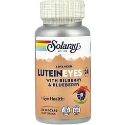 Лютеїн  Solaray Lutein Eyes 24 30 веганських капсул - мініатюра 1