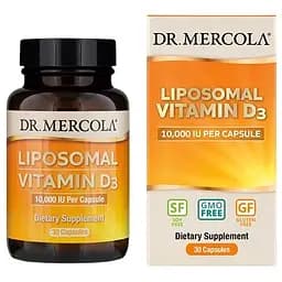 Витамины и минералы Dr. Mercola Liposomal Vitamin D3 10000 IU 30 капсул
