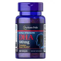 Жирні кислоти Puritan's Pride Extra Strength DHA 500 mg 30 капсул