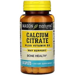 Цитрат кальцію + вітамін D3 Mason Natural 60 капсул