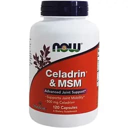 Целадрин и МСМ Now Foods Celadrin & MSM 120 капсул