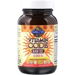 Вітамін D3 Garden of Life Vitamin Code RAW D3 125 мкг 60 капсул (GOL11586)