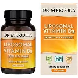 Вітаміни та мінерали Dr. Mercola Liposomal Vitamin D3 5000 IU 90 капсул