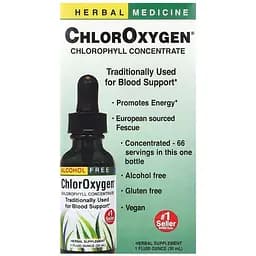 Рідкий хлорофіл Herbs Etc. Chlorophyll Concentrate без спирту 30 мл - мініатюра 2