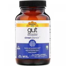 Натуральна добавка Country Life Sleep Balance Gut Connection кишечник та сон 60 капсул