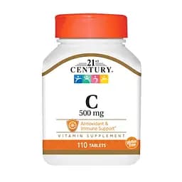 Вітаміни та мінерали 21st Century Vitamin C 500 mg, 110 таблеток - мініатюра 1