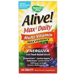 Мультивітаміни Nature's Way Max3 With Iron 60 пігулок