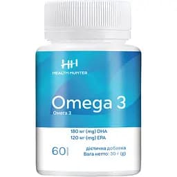 Дієтична добавка Health Hunter Омега 3, 60 капсул