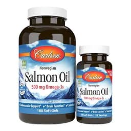 Жирные кислоты Carlson Labs Salmon Oil 180+50 капсул