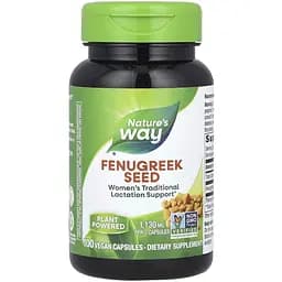 Натуральная добавка Nature's Way Fenugreek Seed 100 вегакапсул