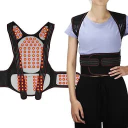 Магнітний корсет Back Support Belt XL, ортопедичний бандаж для спини та попереку, коректор постави