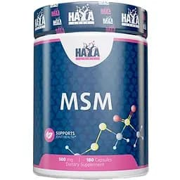 Метилсульфонілметан Haya Labs MSM 500 мг 180 капсул