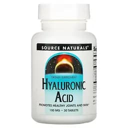 Гіалуронова кислота Source Naturals Hyaluronic Acid 100 мг 30 пігулок