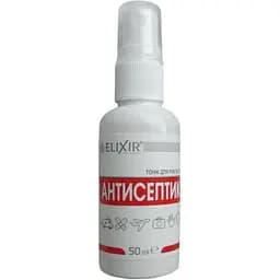 Спиртовий антисептик Elixir для рук та тіла 50 мл