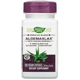 Каскара саграда з алое Nature's Way AloeMaxLax 360 мг 100 капсул