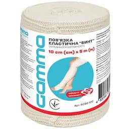 Бинт эластичный Gamma R036-100 средней растяжимости 10 см х 5 м